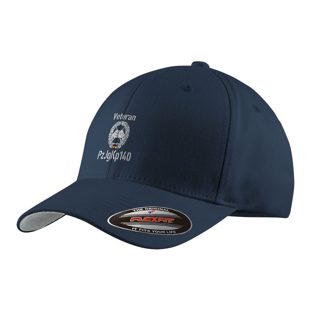 Flexfit Kappe Navy Veteran Barettabzeichen Panzerjägerkompanie PzJgKp 140 #46636