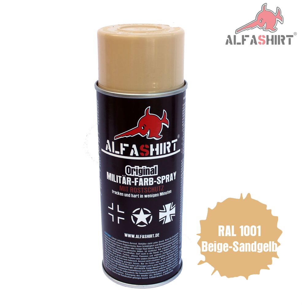 Farb Spray Ral 1001 Beige Sandgelb Militär Farbe Lack Kübelwagen #12846