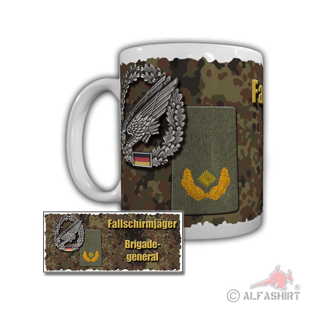 Tasse Fallschirmjäger Brigadegeneral Luftwaffe Heer Transportflugzeug #29485
