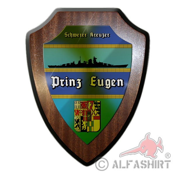Wappenschild Schwerer Kreuzer Prinz Eugen Schiff Kriegsmarine Wappen #12084