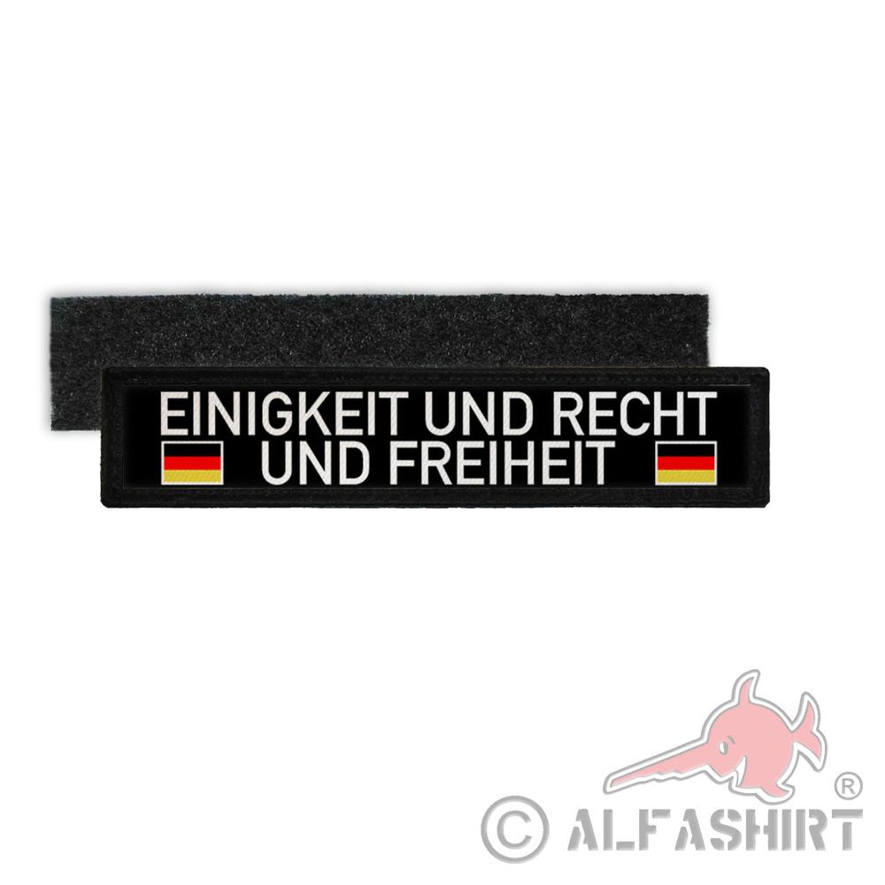 Name Patch Unity Right Freedom Germany National Anthem Patch # 27755