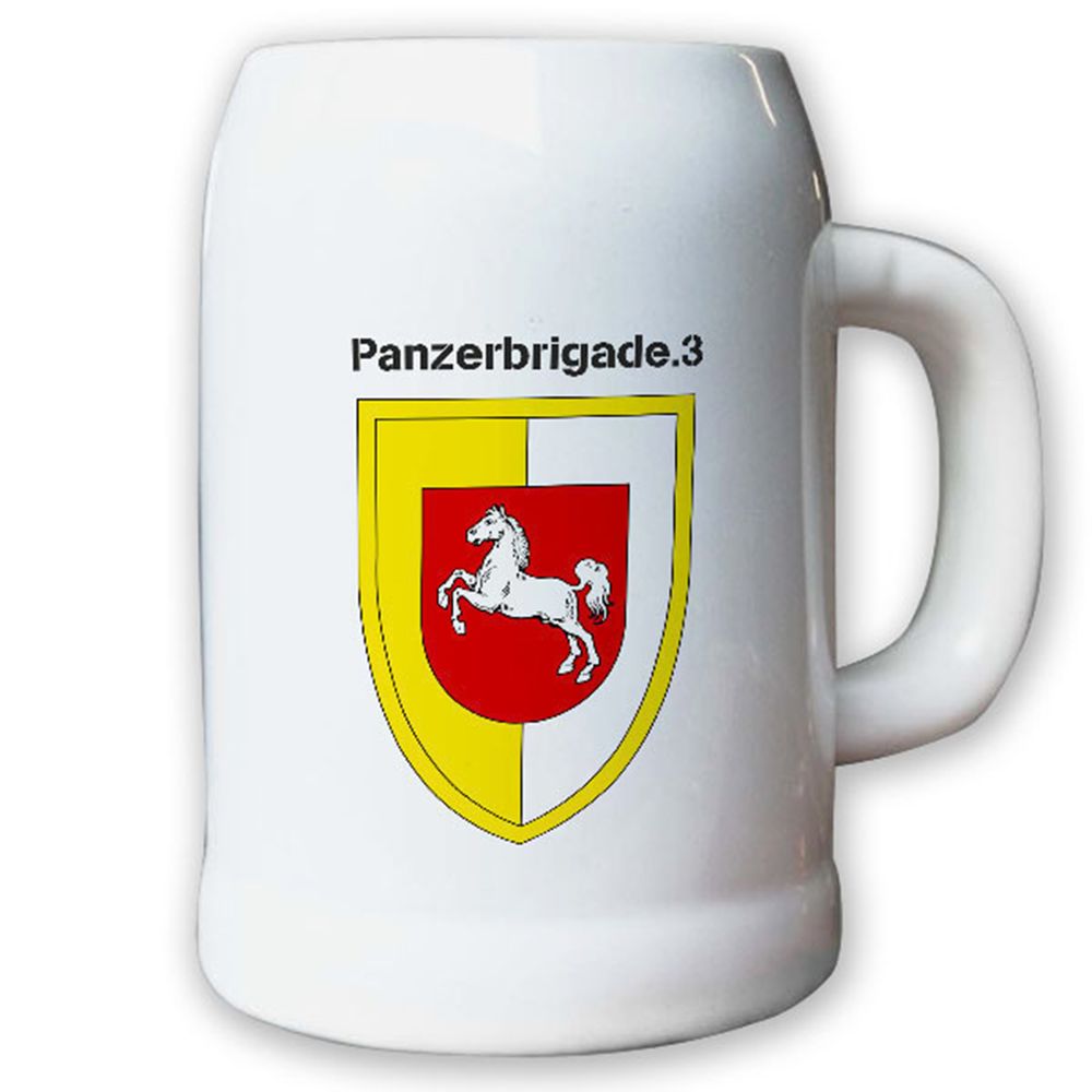 Krug / Bierkrug 0,5l -Bierkrug Panzerbrigade 3 PzBrig Brigade Einheit #13009