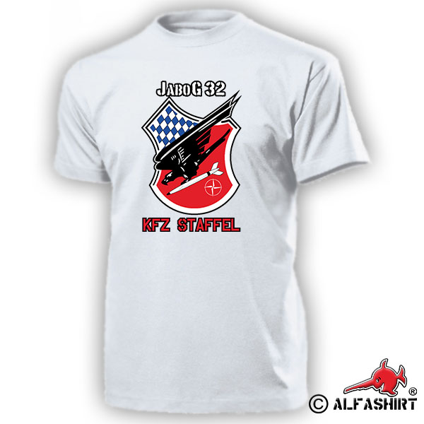 JaboG 32 Car Season Fighter Bomber Squadron Luftwaffe BW Crest - T Shirt # 15358