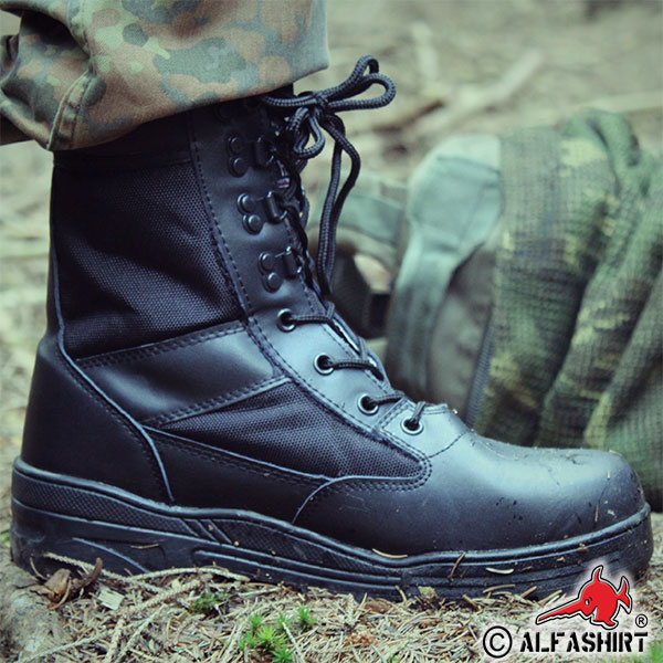 Kommando Einsatz Stiefel Tactical Springerstiefel schwarz Polizei Security#15975