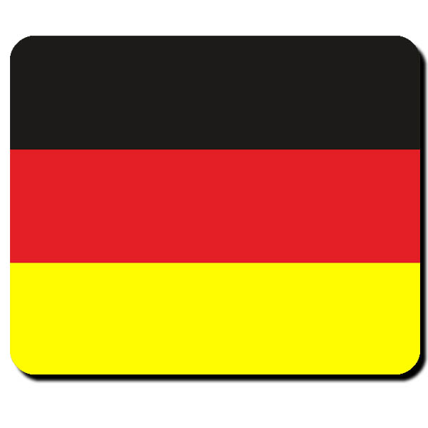 Deutschland Flagge Fahne Land BRD Schwarz Rot Gold Mauspad #16512