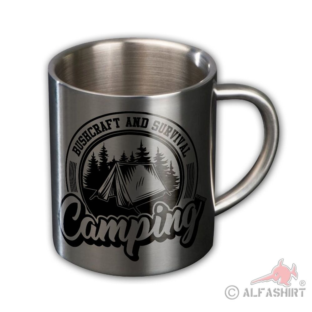 Metal Cup Stainless Steel Camping Tent Camping Outdoor Bushcraft and Survival #43332
