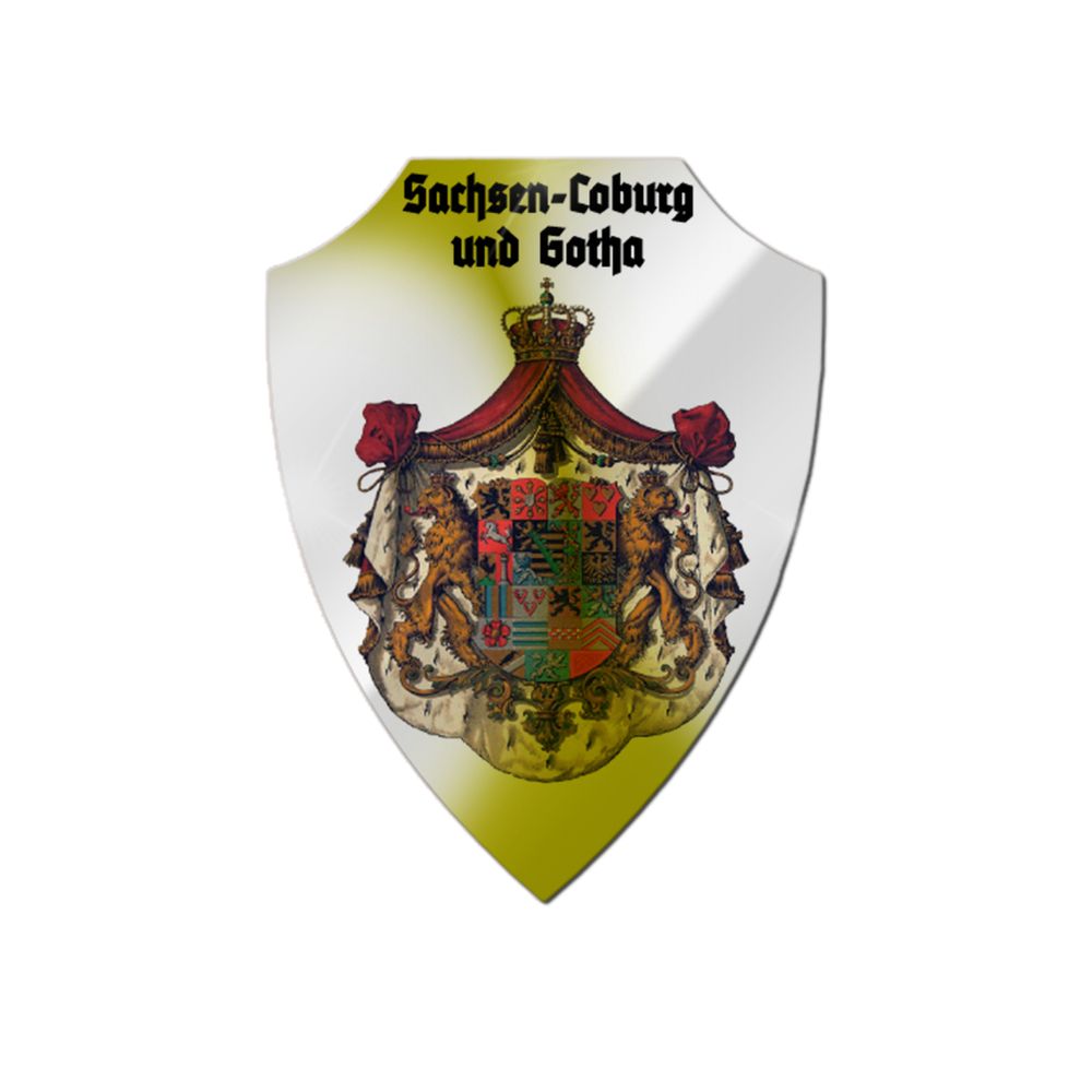 Aluschild Sachsen Coburg und Gotha Adelsgeschlecht Nebenslinie Bayern #32574