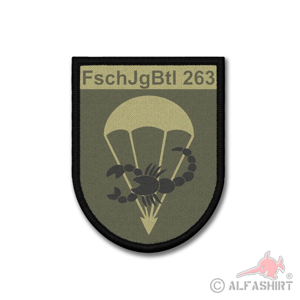 Patch Fallschirmjägerbataillon 263 Tarn Camo Uniform Eblem Veteram #38425