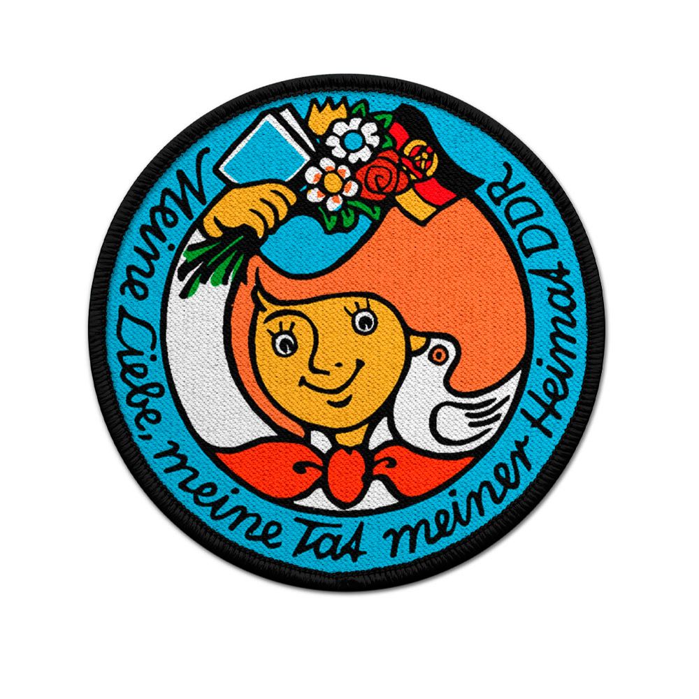 Patch DDR Meine Liebe - Heimat Ostalgie Aufnäher Ost-Deutschland Retro #46125