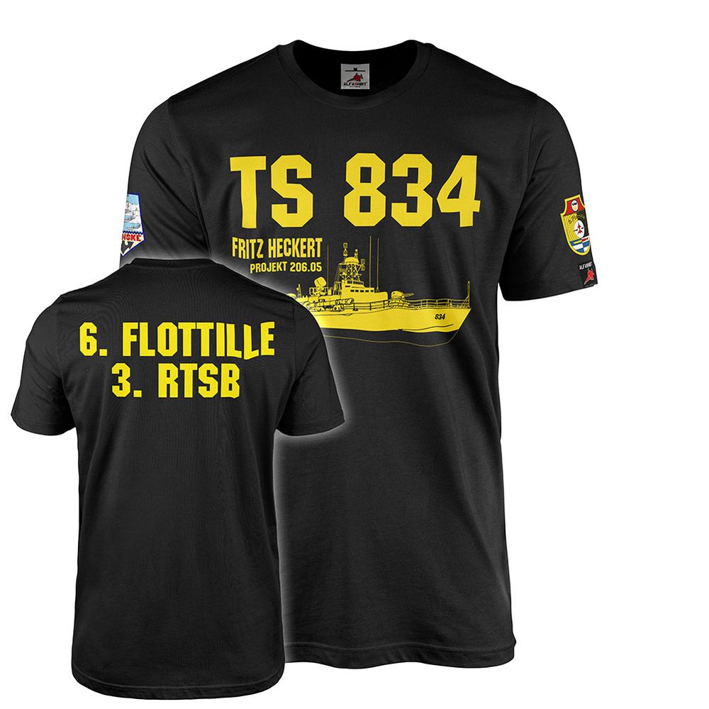 T-Shirt DDR Volksmarine VM TS 834 Torpedo-Schnellboot Fritz #44704