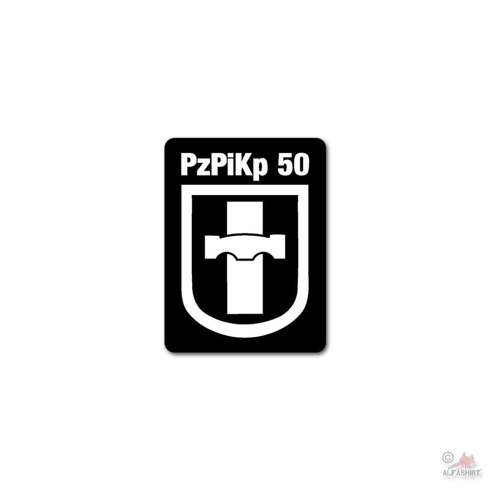 PzPiKp 50 Panzerpionierkompanie BW Einheit Coat of Arms Sticker 5x7cm # 26510