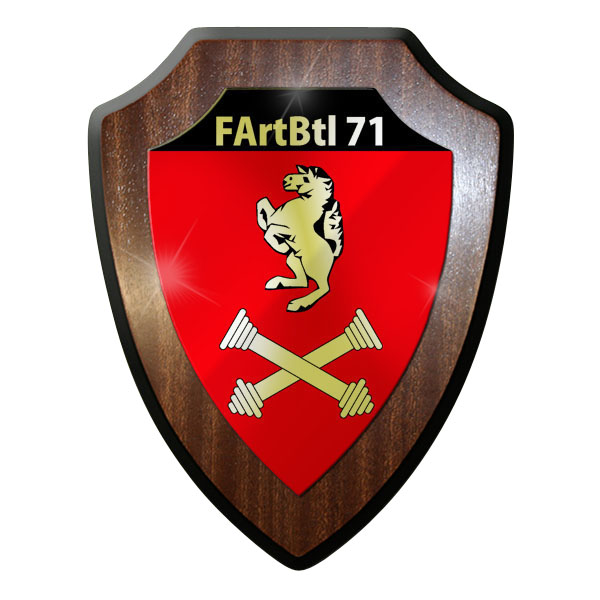 Wappenschild FArtBtl 71 Feld Artillerie Bataillon Haubitze Heer #9340 W
