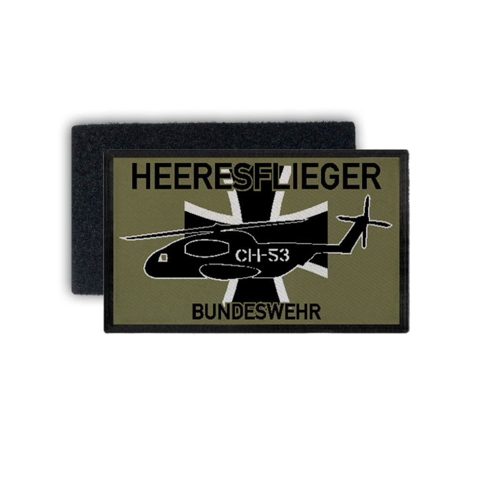 Aufnäher Heeresflieger Bundeswehr CH53 Heer BW Bückeburg 7,5x4,5cm #34961