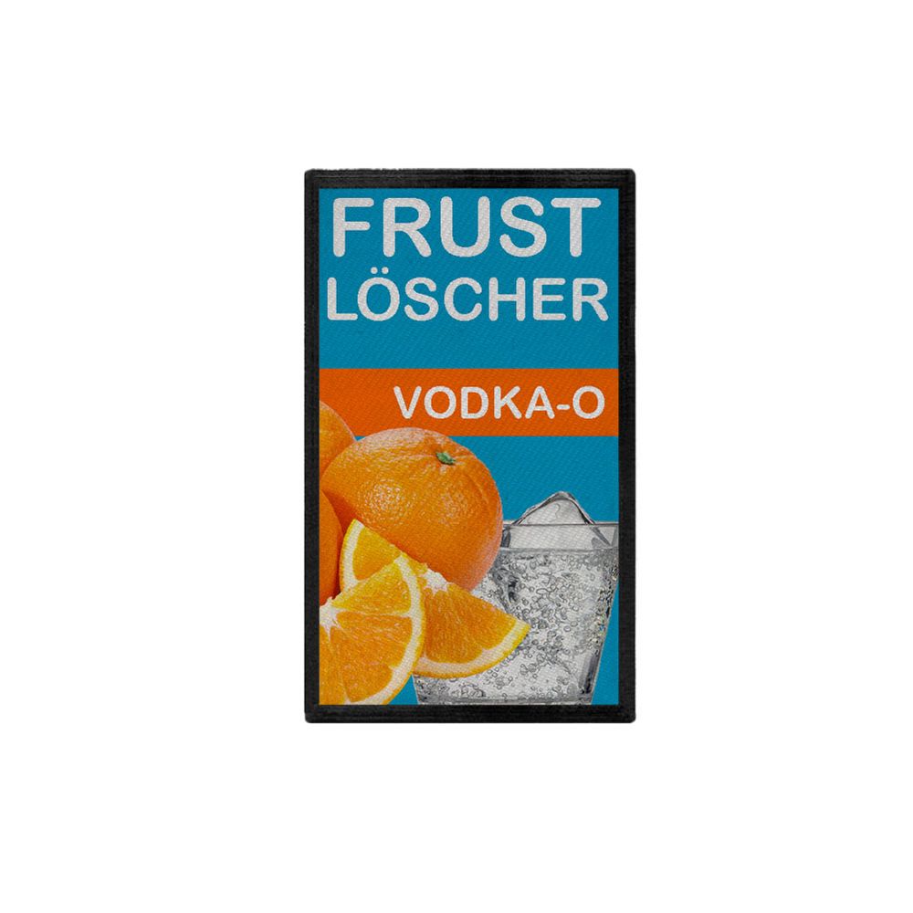 Patch VODKA-O Orange Getränk Frust Rezept Löscher Fun Spaß Airsoft 9,8x6cm#34901
