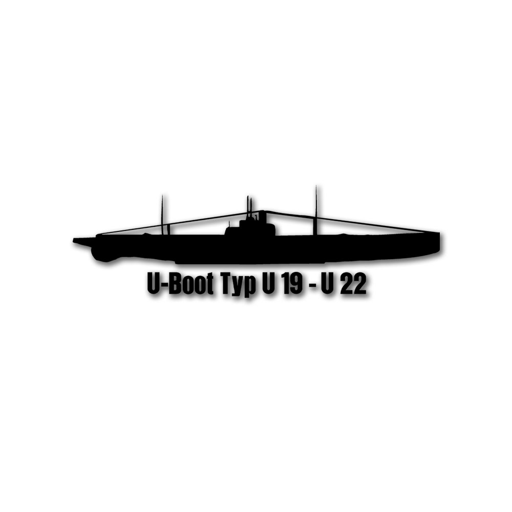 Wandtattoo Typ U19 - U22 U-Boots-Inspektion Kiel Dieselmotor #A6179