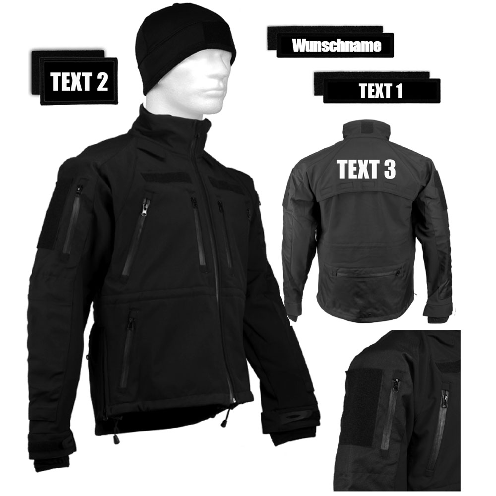 Wunschtext Jacke komplett Set Personenschutz Disco Club Türsteher Wachen #40507