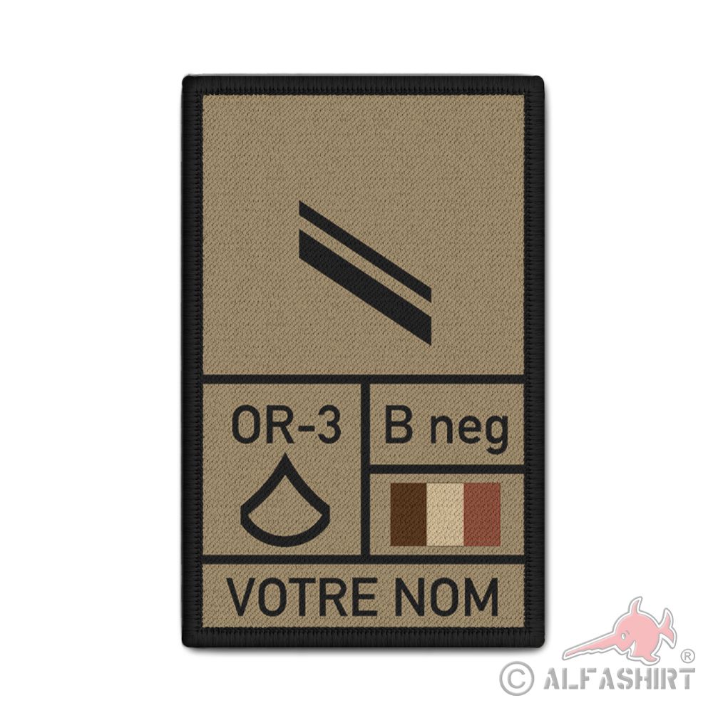 Ecusson personnalisable (veteran)