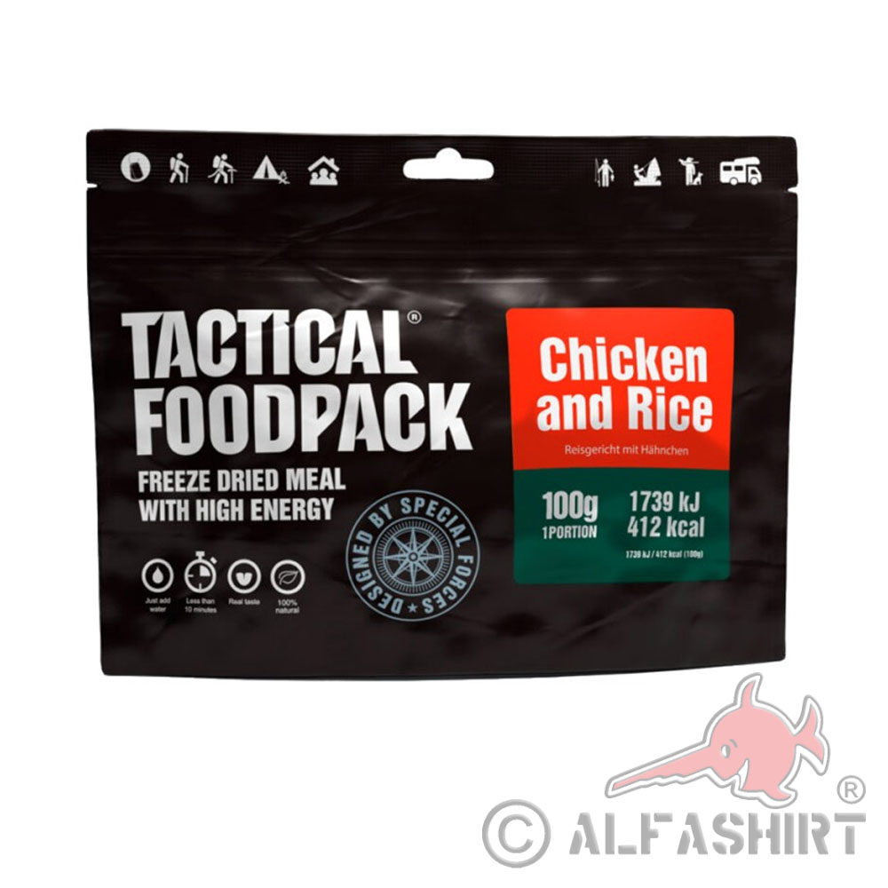 EPA Tactical Foodpack Huhn und Reis Bushcraft Notnahrung Packung Survival #39112