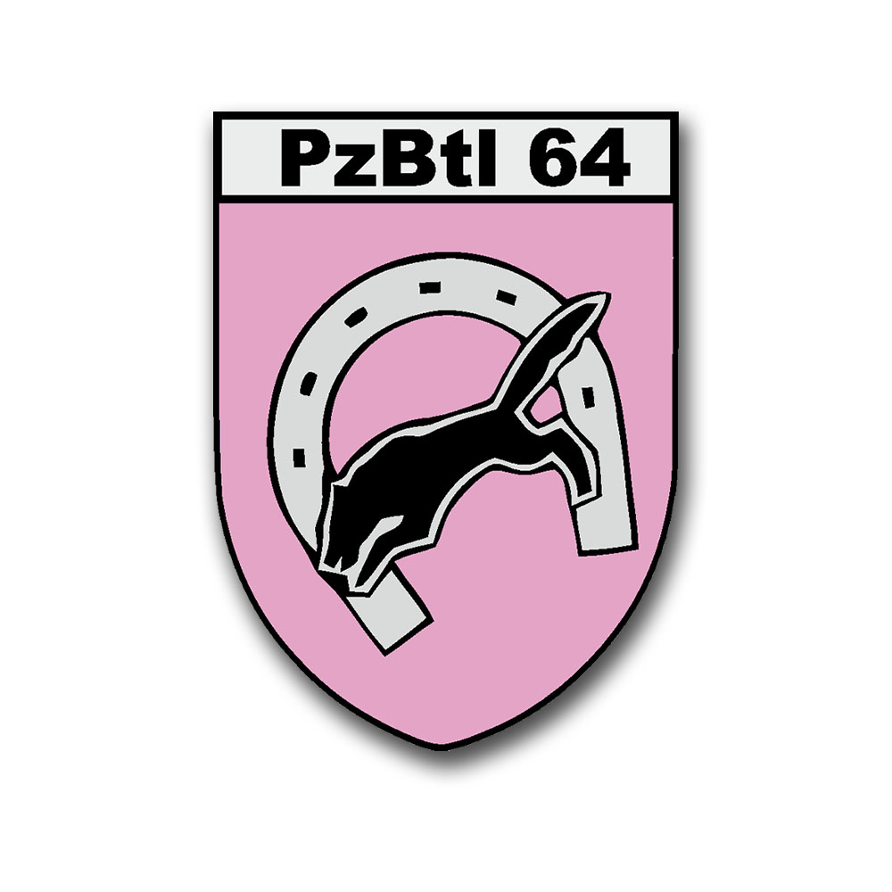 Aufkleber 7x5cm Sticker PzBtl Panzerbataillon 64 PzBrig 6 Kosovo Kunduz #A6921