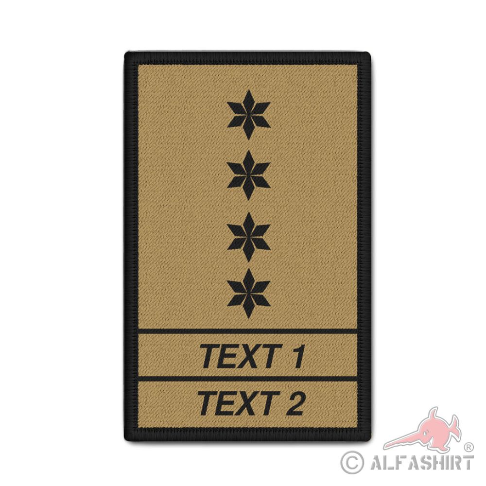 Rank Patch personalisierbar sand Polizei Polizeihauptkommissar   #42730