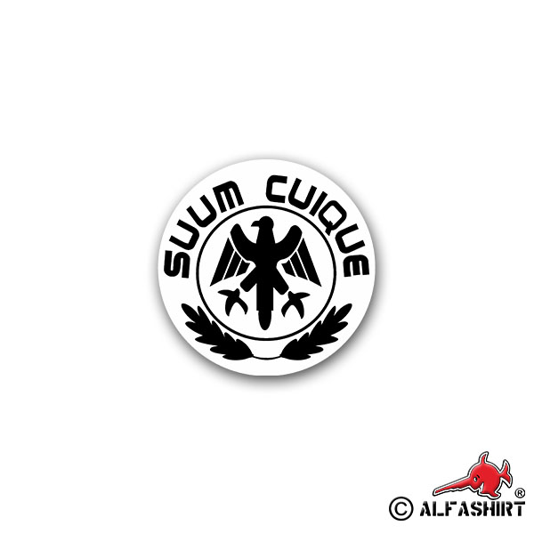 Sticker Suum Cuique To each his Prussia saying MP 7x7cm A2658