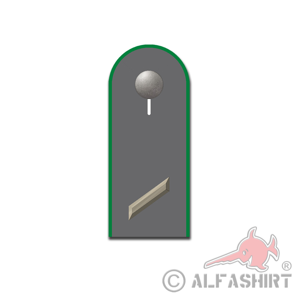 Private shoulder board Bundeswehr rank sticker 10x4cm # A5413