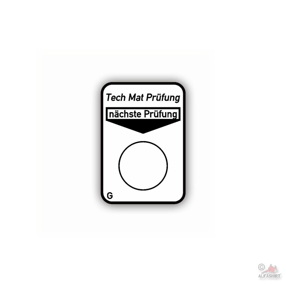 BW Tech Mat Testing Technical Material BW TMP Maintenance 6x4cm # A4634