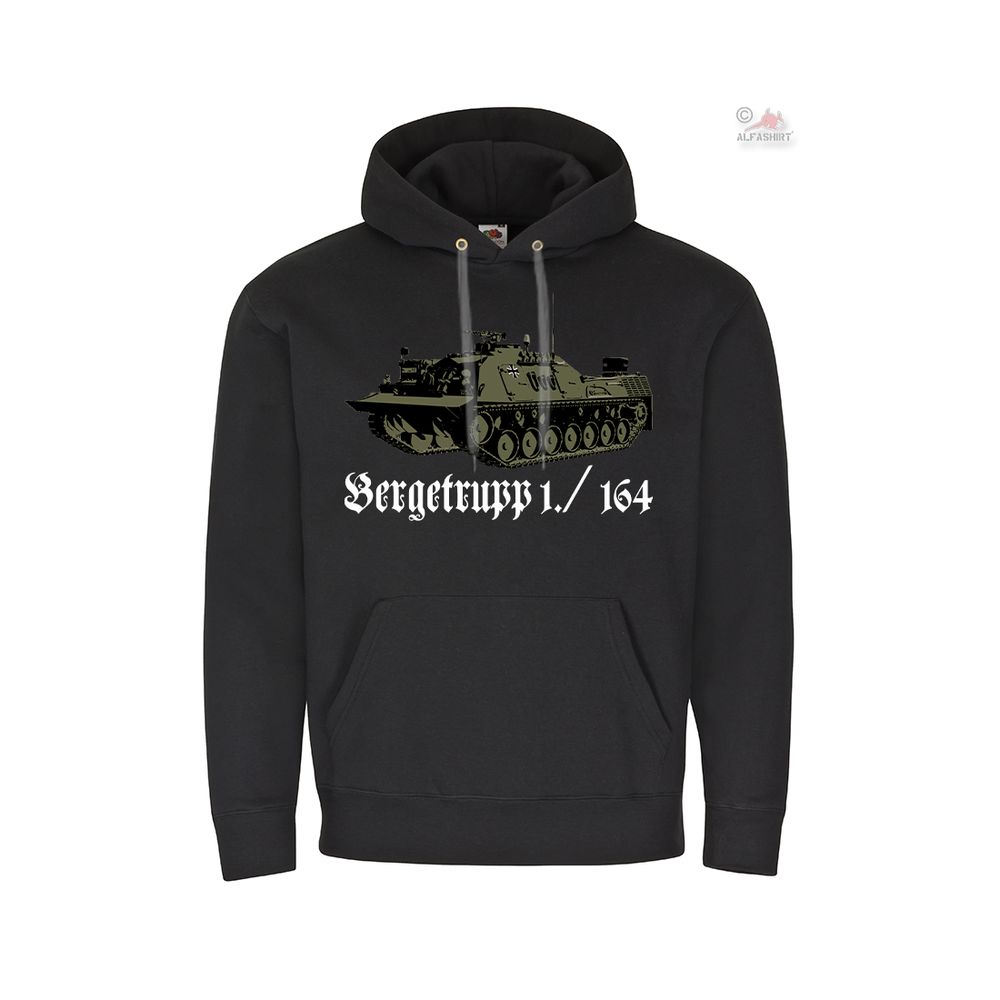 Hoodie Bergepanzer 1 Bergetrupp 164 Bundeswehr Panzer Pionier Inst LogBtl #37869