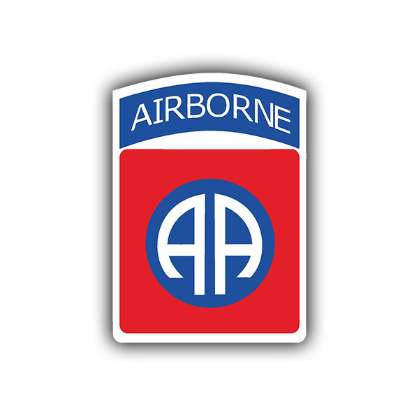Aufkleber/Sticker 82nd Airborne Division American Wappen US Army 7x5cm #A683