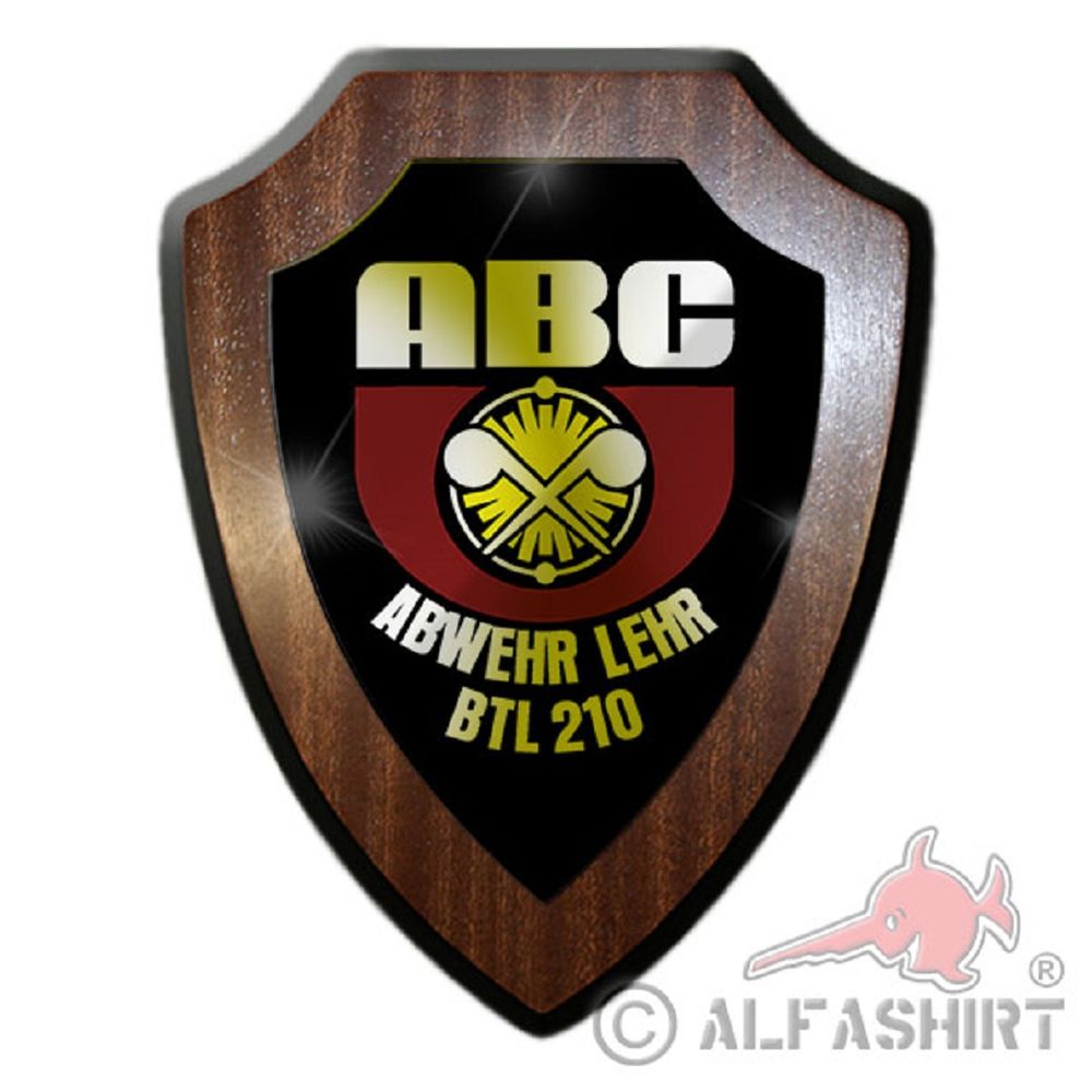 ABCAbwLehrBtl 210 Defense Instructional Battalion Troop Heraldic Shield #19850