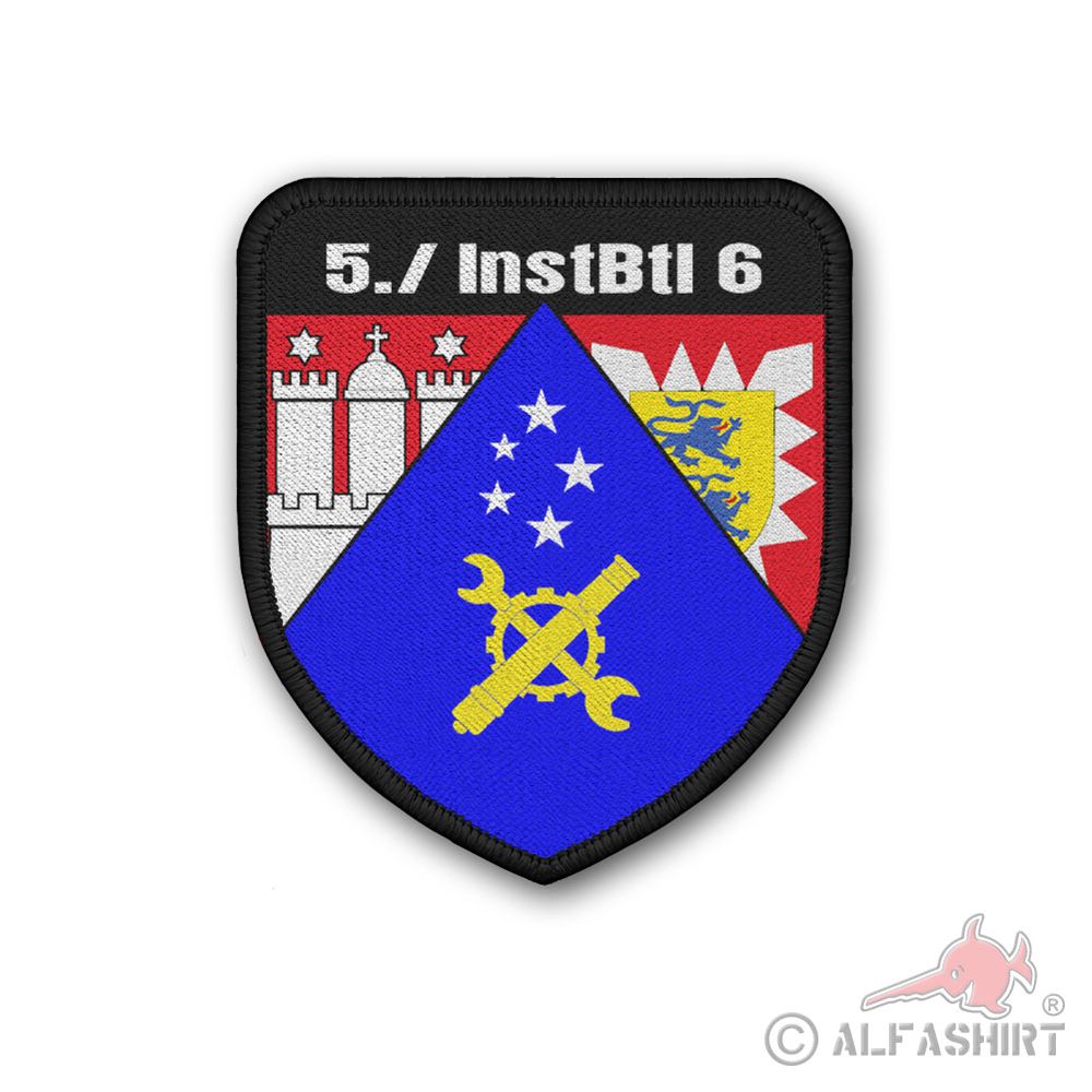 Patch 7,5x6,5cm 5 Kompanie InstBtl Instandsetzungsbataillon 6 #44627