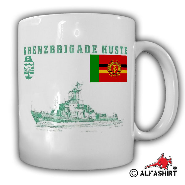 Tasse Grenzbrigade Küste GBrK Grenztruppen DDR NVA Marine Becher Kaffee #17478
