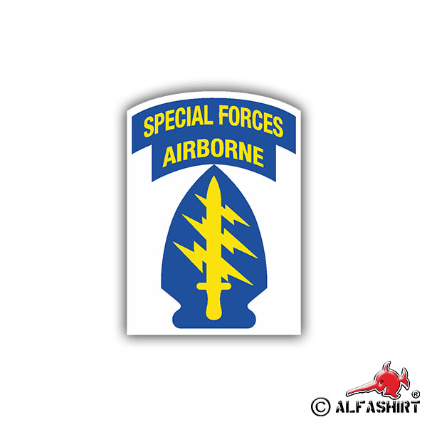 Sticker Special Forces Paratrooper Special Unit 7x5cm A684