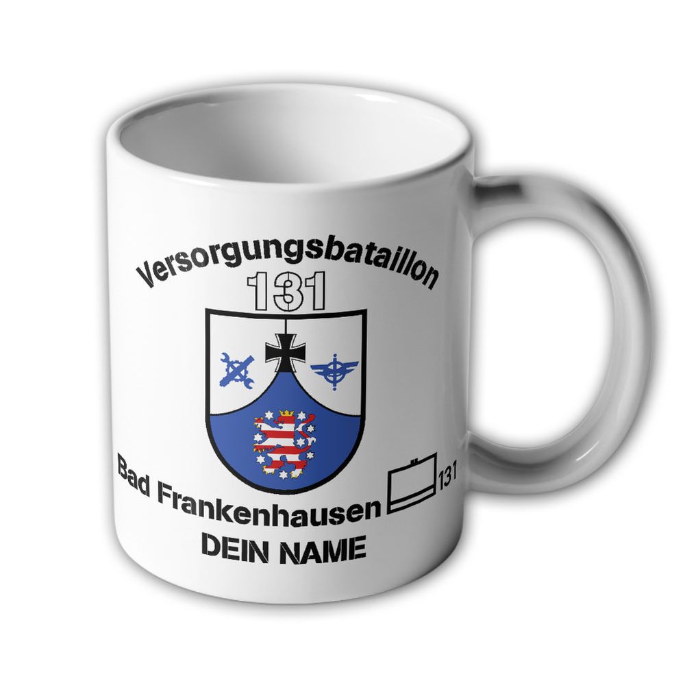 Versorgungsbataillon 131 Bad Frankenhausen taktisches Zeichen Tasse personalisiert