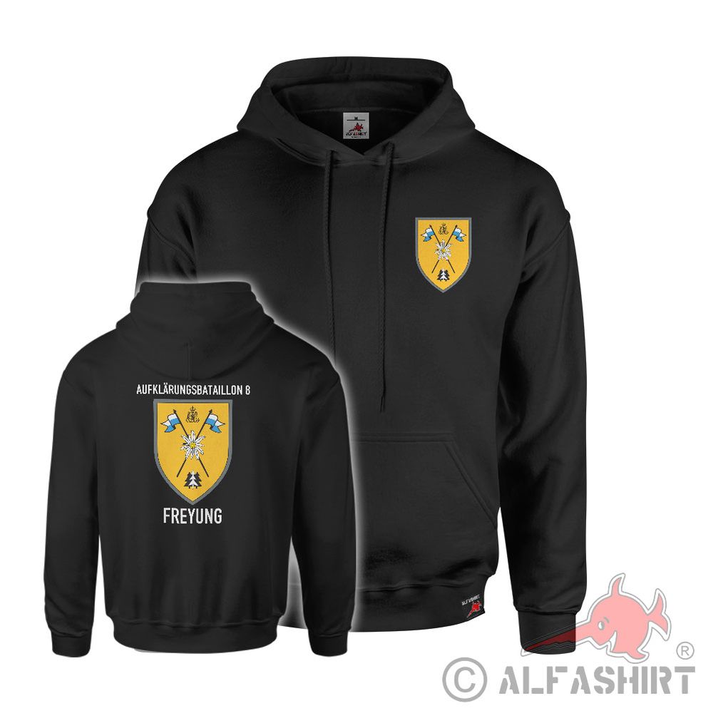 Hoodie association badge Freyung AufklBtl 8 battlefield reconnaissance tactics #43659