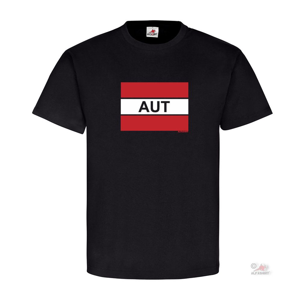Österreich Fahne Abzeichen Österreicher Bundesheer Miliz T-Shirt #19898