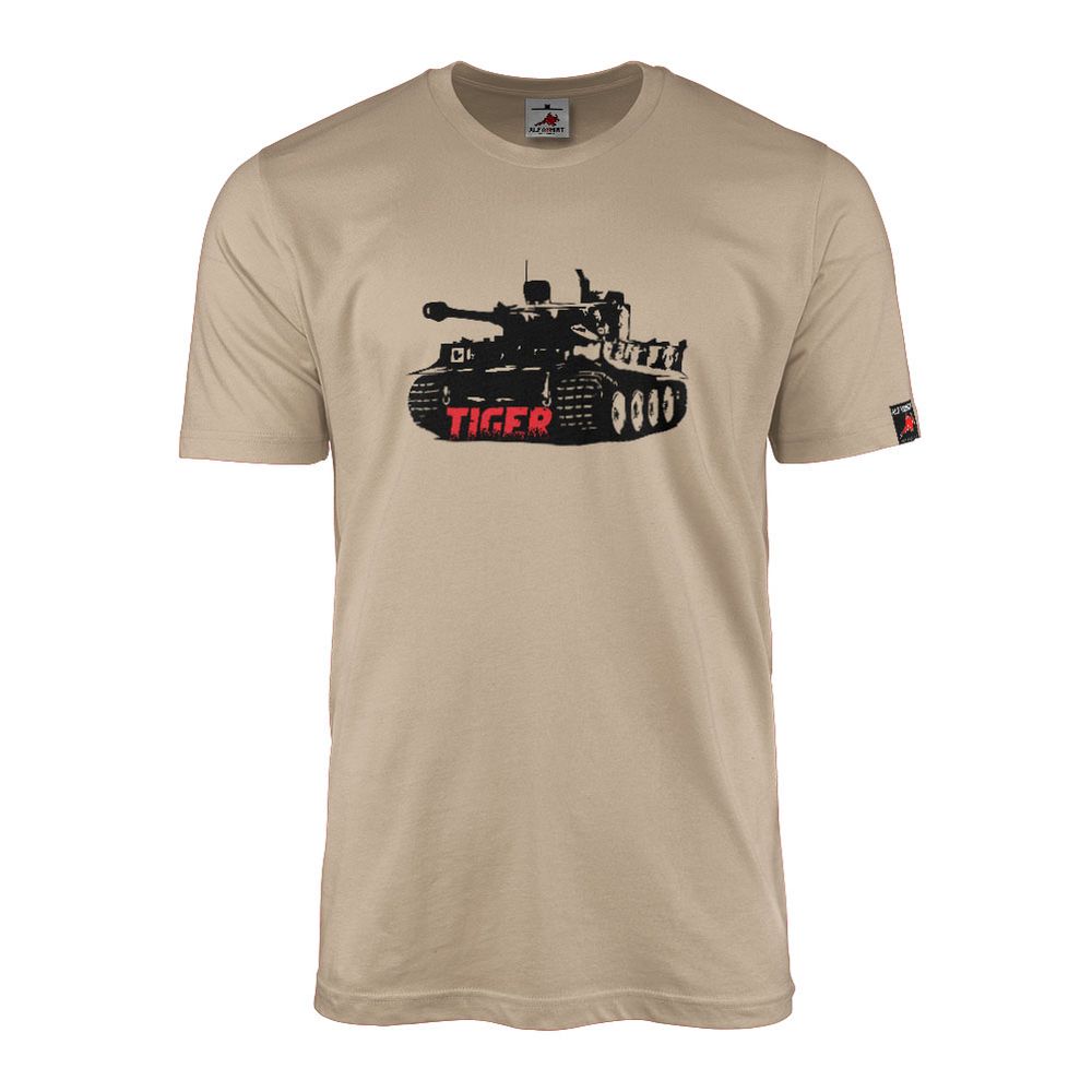Deutscher Tiger Panzer Panzerkampfwagen 6 Kampfpanzer WH Heer - T Shirt #4366