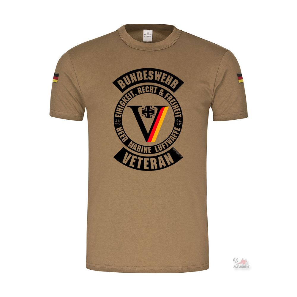 VETERAN BW Einsatz Mali Kosovo Afghanistan Heer Marine Luftwaffe T-Shirt #27814