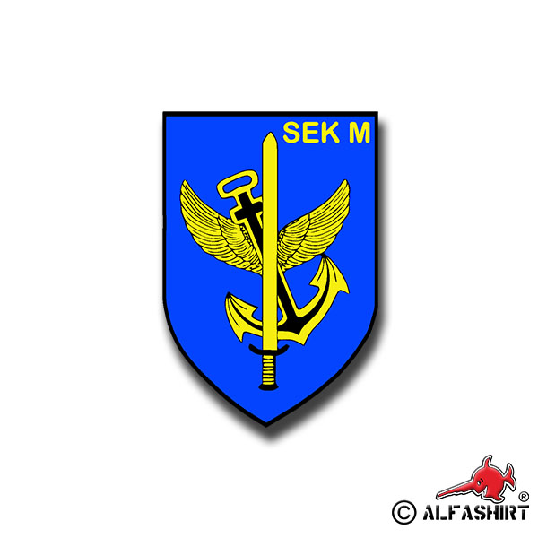 Aufkleber/Sticker SEK M Wappen spezialisierte Einsatzkräfte Marine 7x5cm A1054