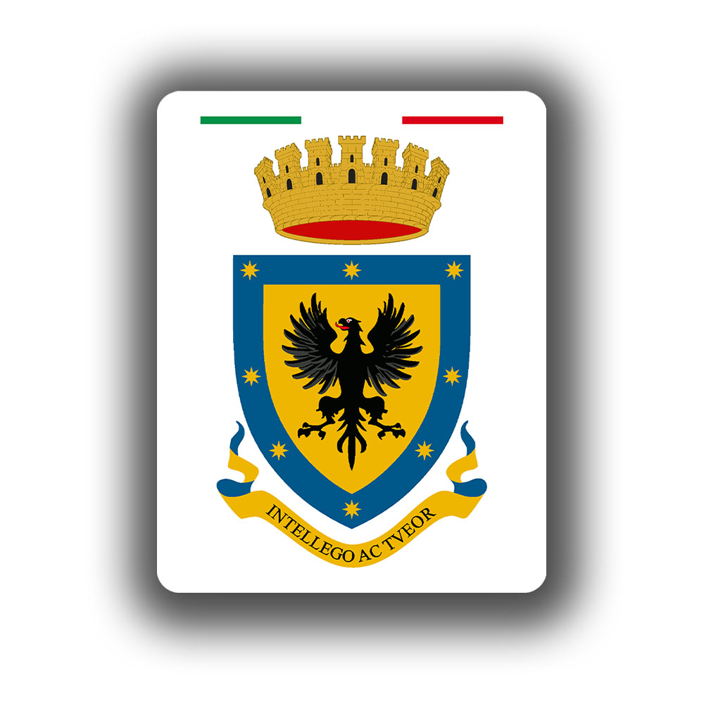 Sticker 9x7cm Agenzia Informazioni e Sicurezza Esterna Intellego #A7370