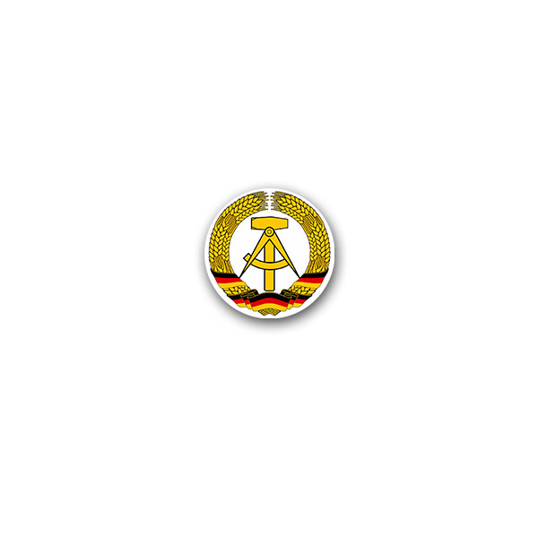 Aufkleber/Sticker Ostdeutschland DDR Osten Ossi Ostalgie Wappen 7x7cm A3170