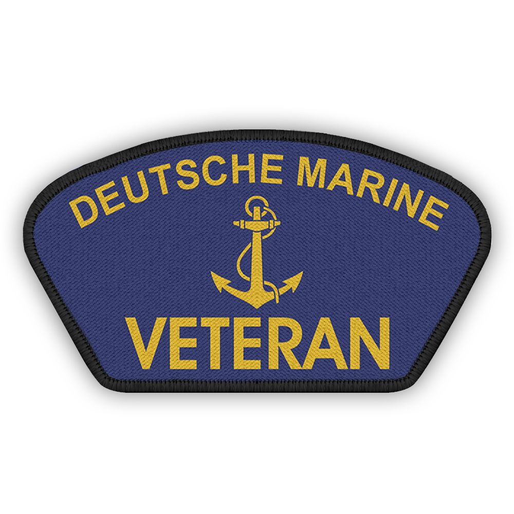Veteran Patch Deutsche Marine Navy Bundeswehr Aufnäher Anker 12x7cm#46957
