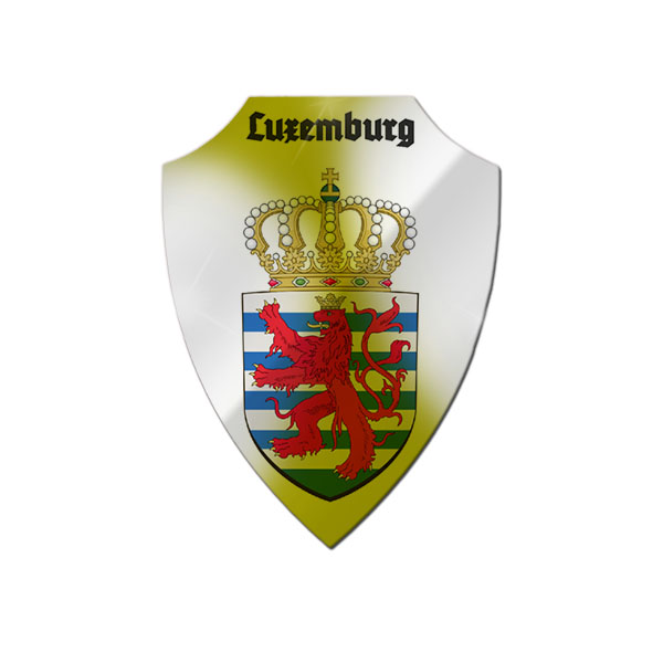 Aluschild Luxemburg Großherzogtum Grand-Duché de Luxembourg Letzebuerg Wappen #25452