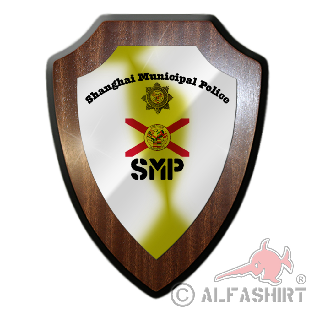 Heraldic shield SMP Shanghai Municipal Police Police Council China emblem # 27022