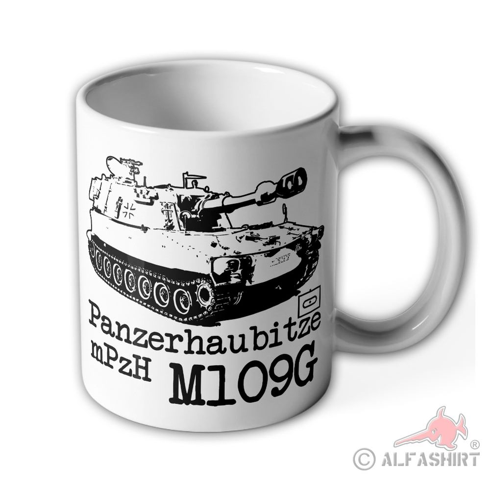Mug Panzerhaubitze M109-G Bundeswehr mPzH tank artillery mug #41170