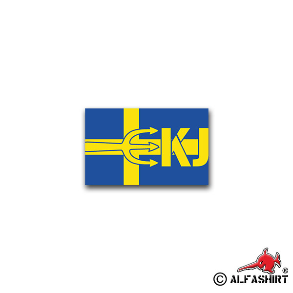 Aufkleber/Sticker Kustjägarna Schweden KJ Swedish Royal Navi Marine 11x7cm A1648