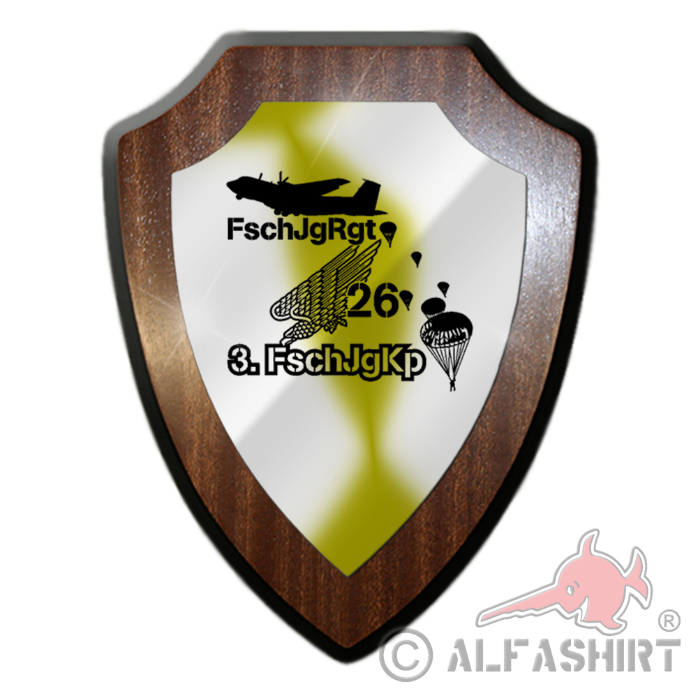 Heraldic shield 3 Company FschJgRgt 26 Paratrooper Regiment BW Military # 27003