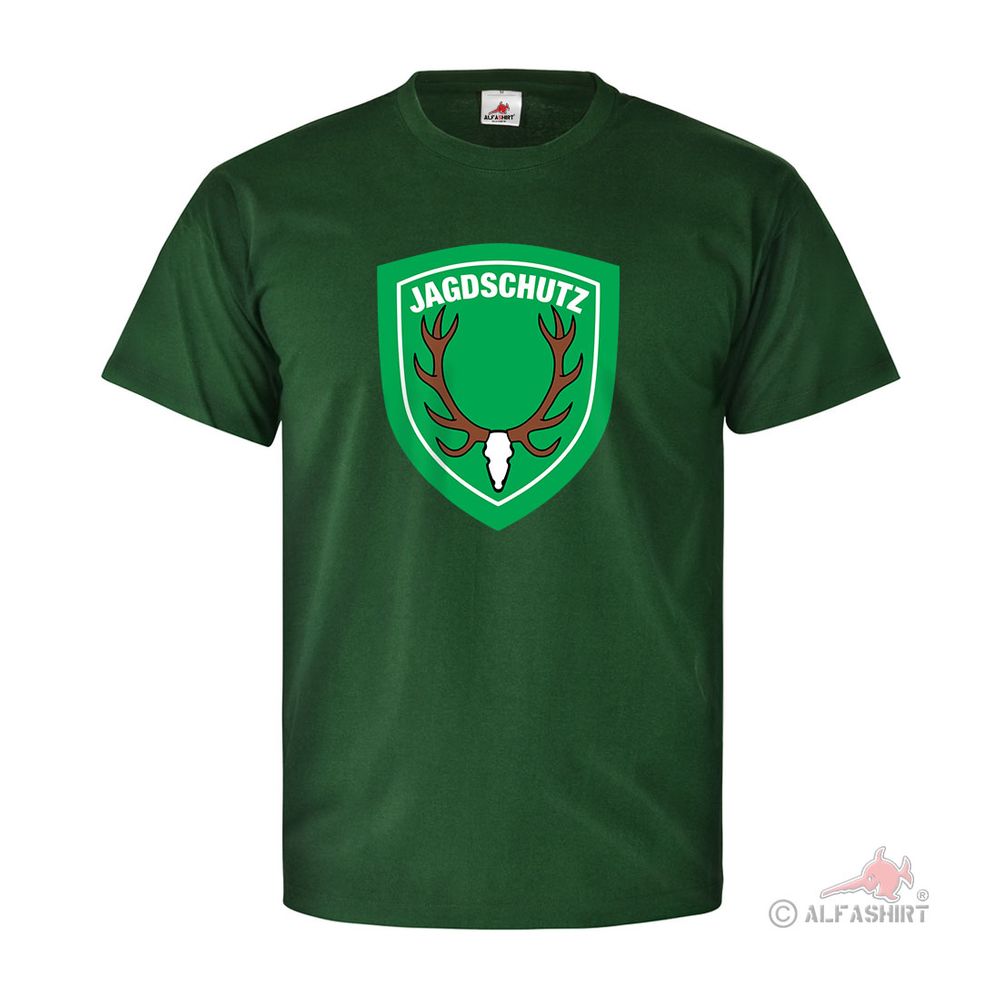Jagdschutz Förster Jäger Revier Wappen Abzeichen Wald Jagd T Shirt #27209