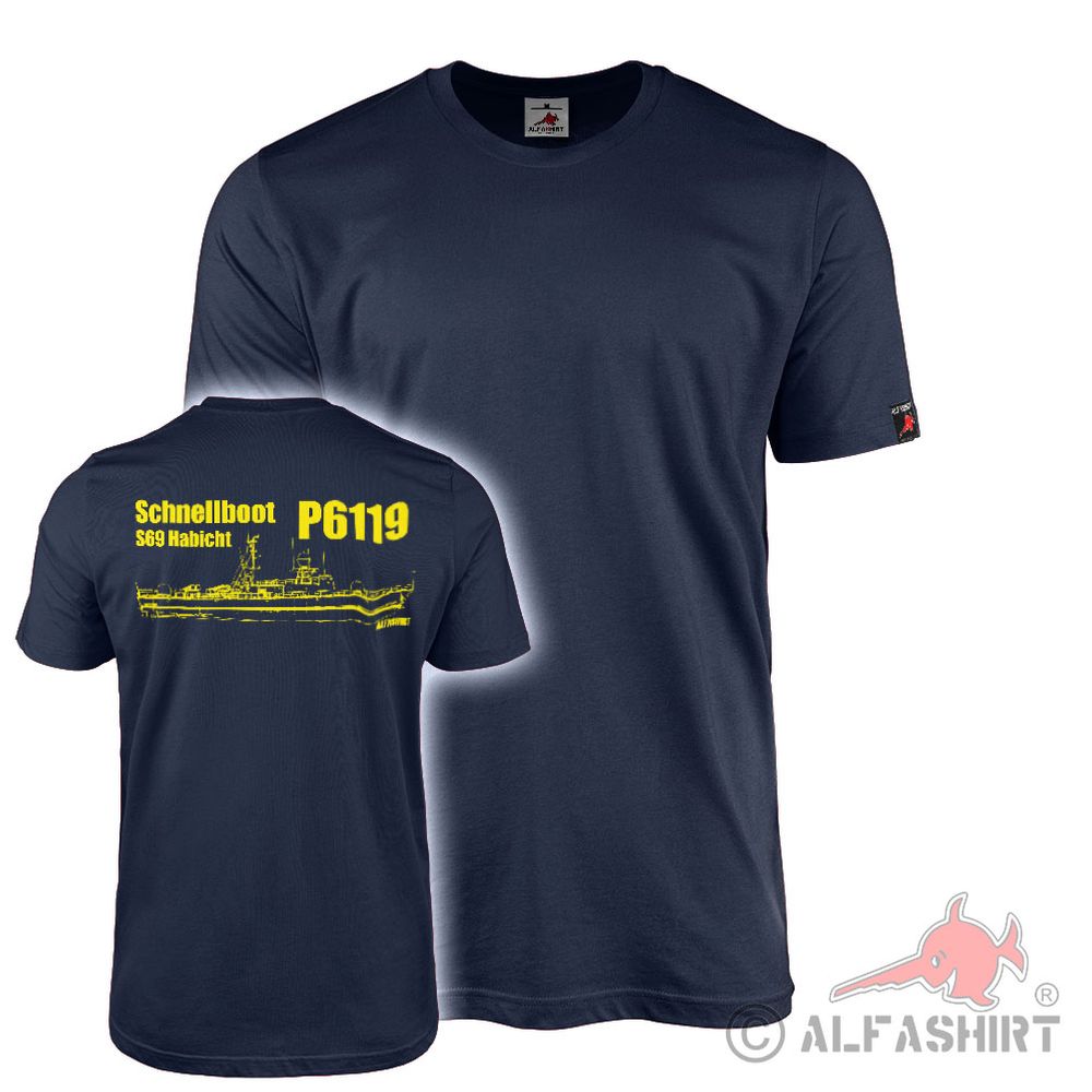 T-Shirt  Schnellboot Geschwader Habicht S69 P6119 Silhouette Albatros #42664
