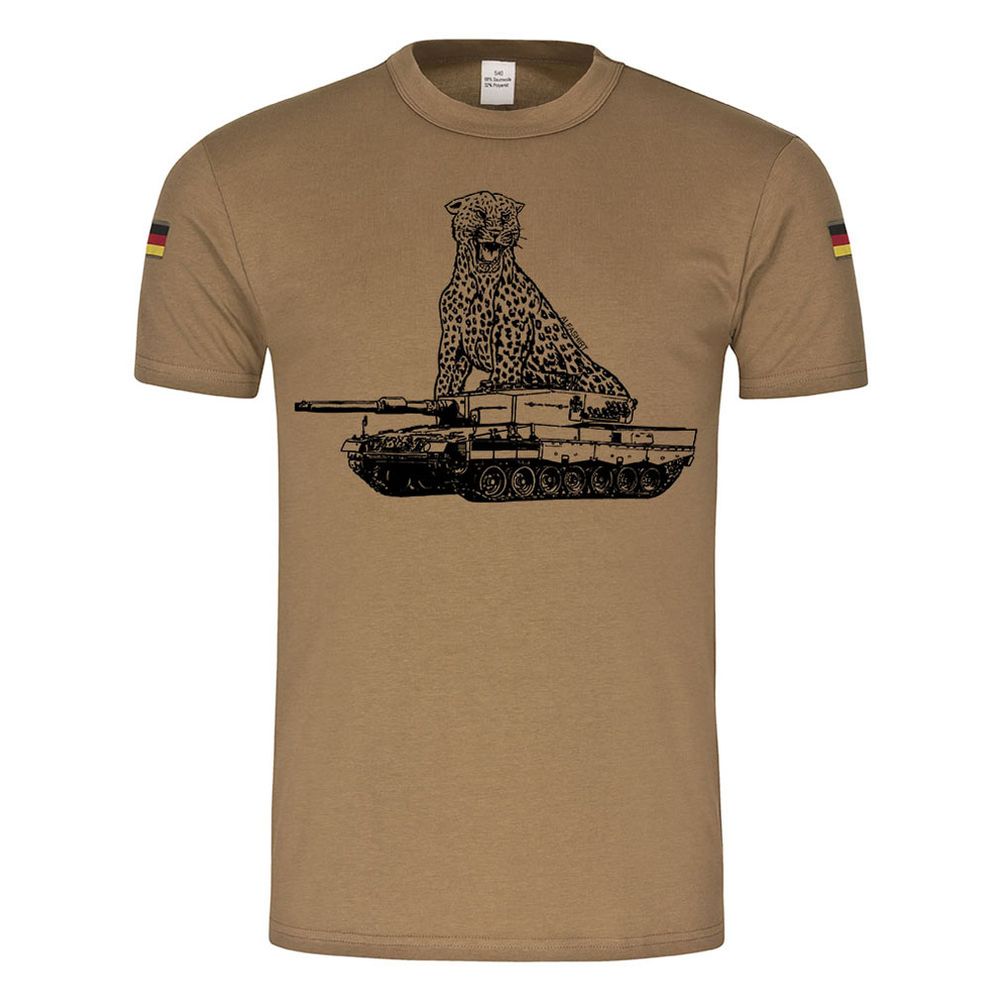 BW Tropen Leopard 2A4 Panzer Leo Tank BW Raubkatze PzBtl Tropenshirt #23386